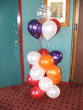 Pillar Bouquets and Balloon Tower