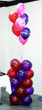 Pillar Bouquets and Balloon Tower