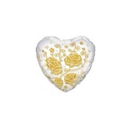 Crystal Flowers & Roses Heart 24inch: $25.00