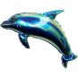 Jewel Blue Dolphin 22x37inch: $33.50