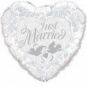 Just Married pearl white & silver 24inch: $23.50