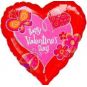 Happy Valentines Day heart balloon