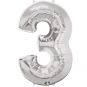 Number 3 Silver Supershape 86 cm: $37.50