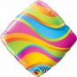 Colourful Wavy Stripes diamond-shape 46cm