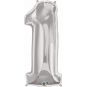 Number 1 Silver Supershape 87cm: $37.50