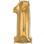 Number 1 Gold Supershape 87cm: $37.50