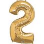 Number 2 Gold Supershape 87cm: $37.50