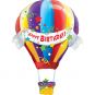 Happy Birthday Hot Air Balloon 107cm Supershape: $37.90