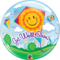 Get Well Soon Kites - 56cm Bubble Balloon: $23.50