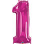 Number 1 Magenta Supershape 87cm: $37.50