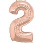 Number 2 Rose Pink Supershape 87cm: $37.50