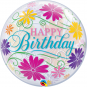 Happy Birthday Flowers Bubble : $23.50